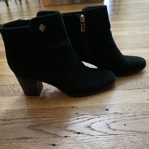 Tory Burch Suede Split Side Booties 7
